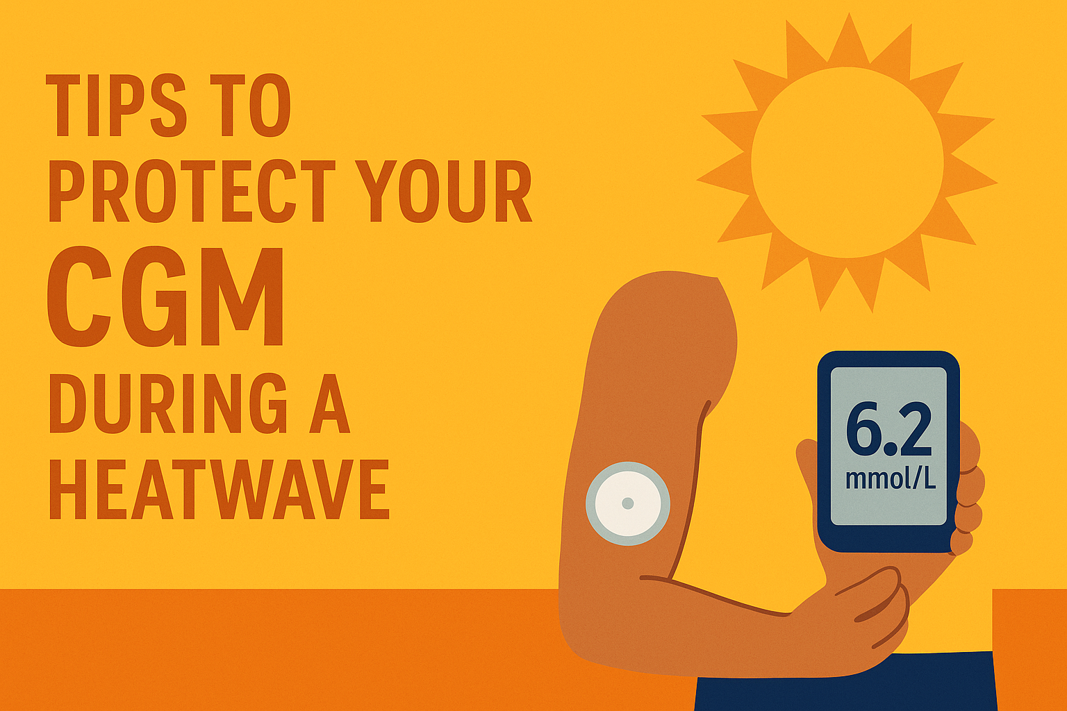Beat the Heat: Tips to Protect your CGM during a Heatwave