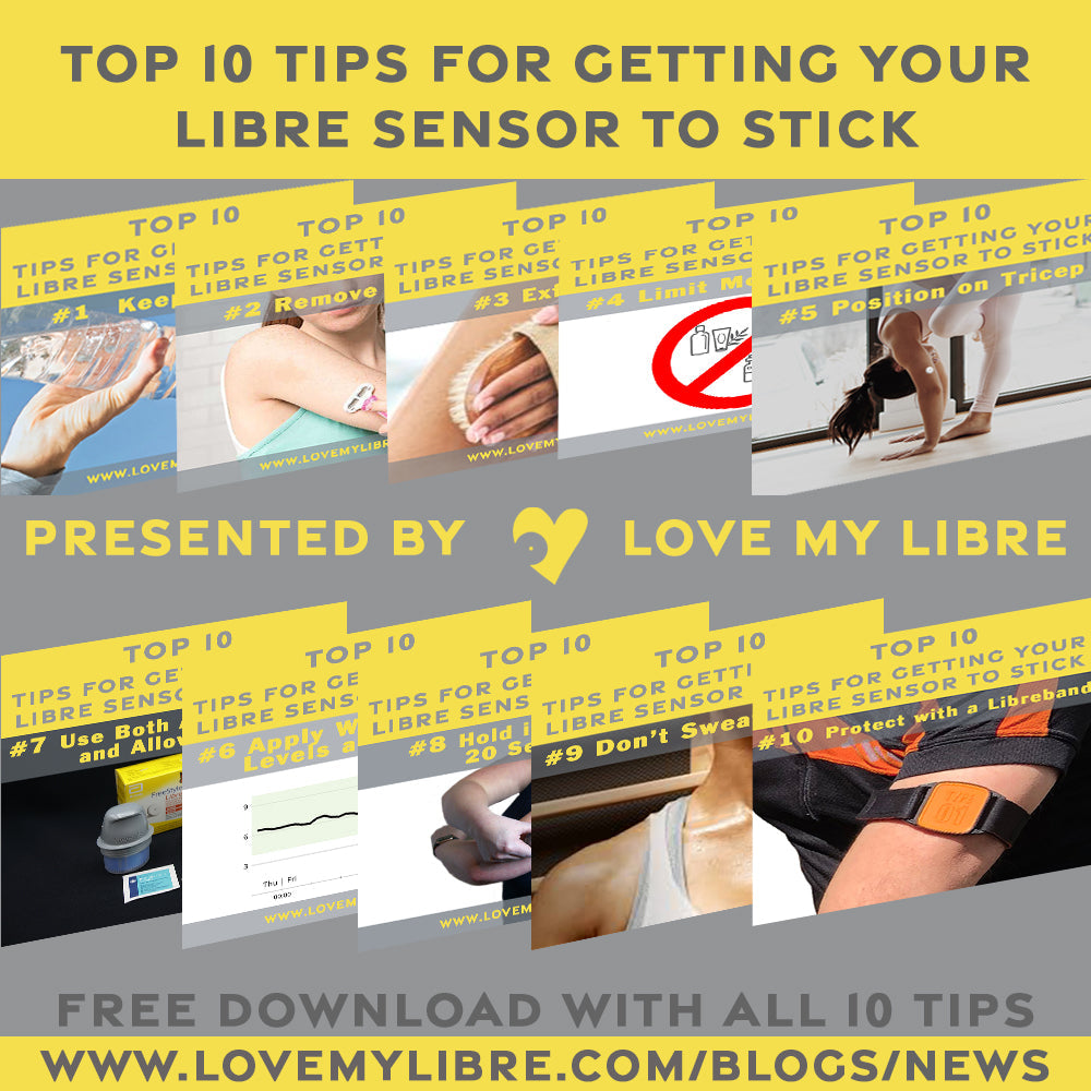 10 ways to help stop your CGM sensor falling off early