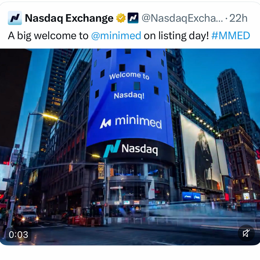 MiniMed Nasdaq launch