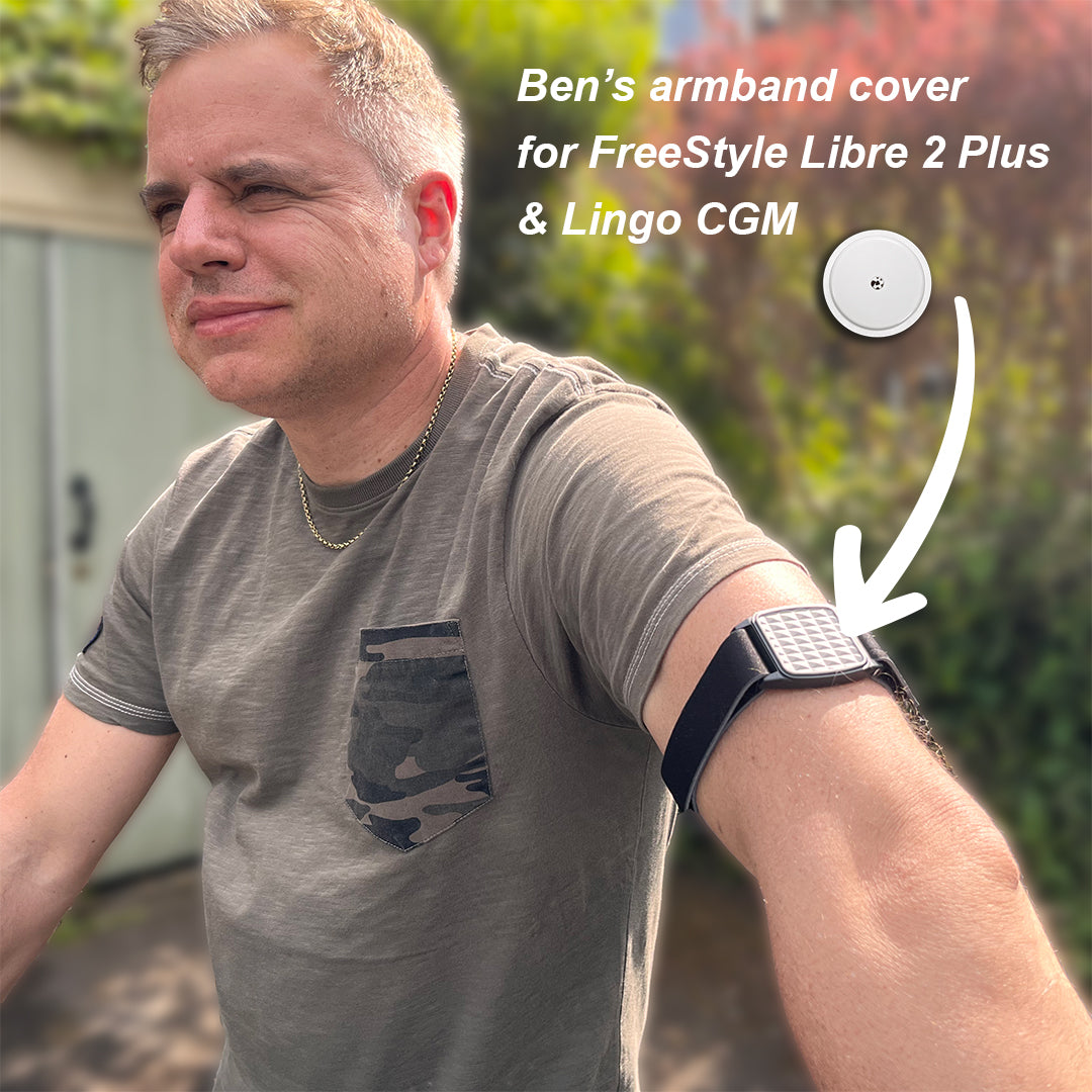 Libreband armband with pewter pyramids design shown on model&#39;s upper arm. LML4634, LML2906, LML2616, LML2623.