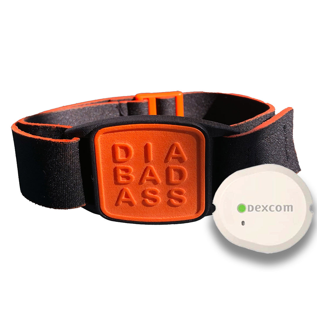 Freestyle Libre 2 CGM Sports &amp; Swim Armband - Orange Diabadass Libreband