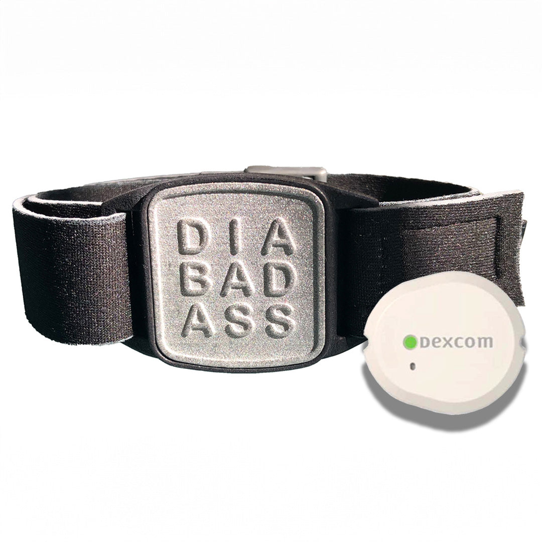 Dexcom G7/ONE+/Stelo CGM Sports &amp; Swim Armband Cover - Pewter Diabadass Dexband