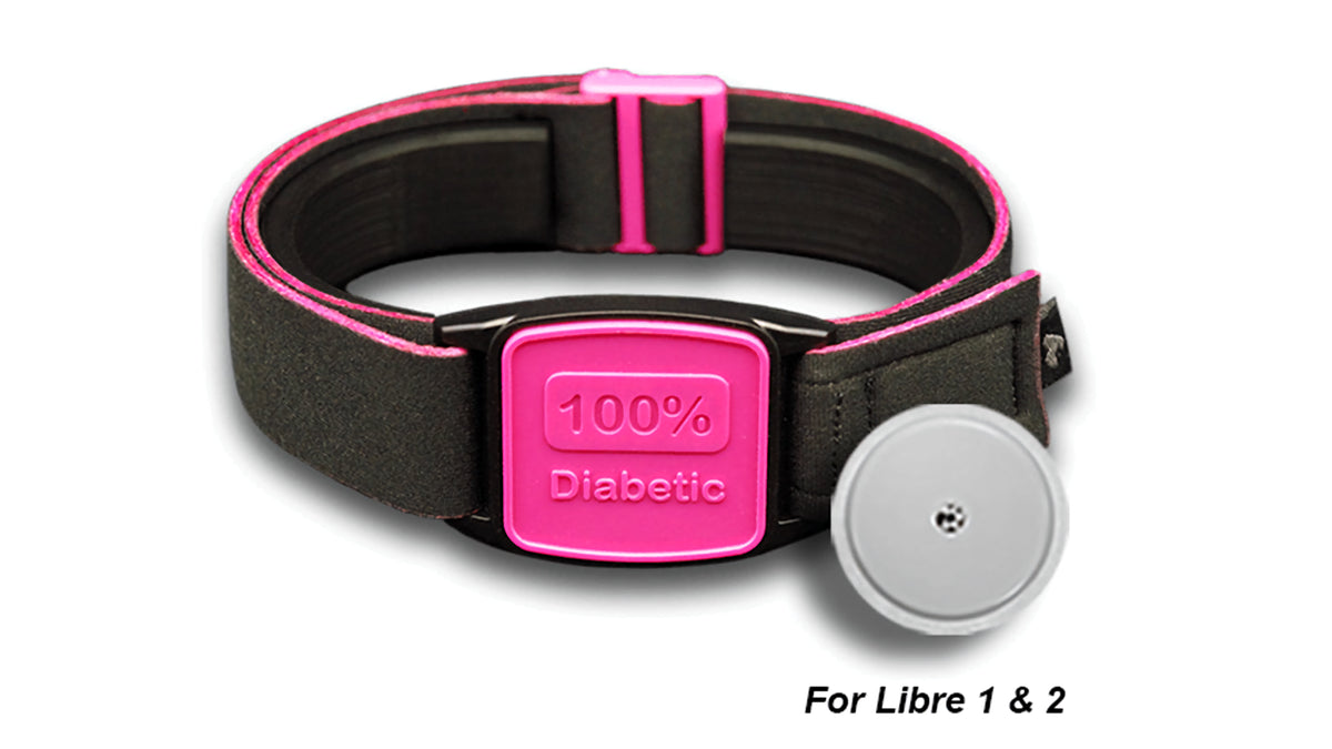 Freestyle Libre 2 CGM Sports &amp; Swim Armband - Magenta 100 Libreband