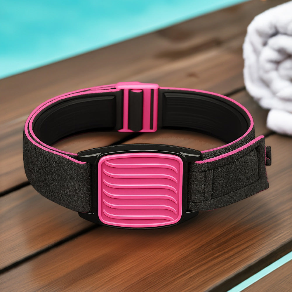Libreband Armband for Freestyle Libre 1 & 2. Magenta cover with Wave design.