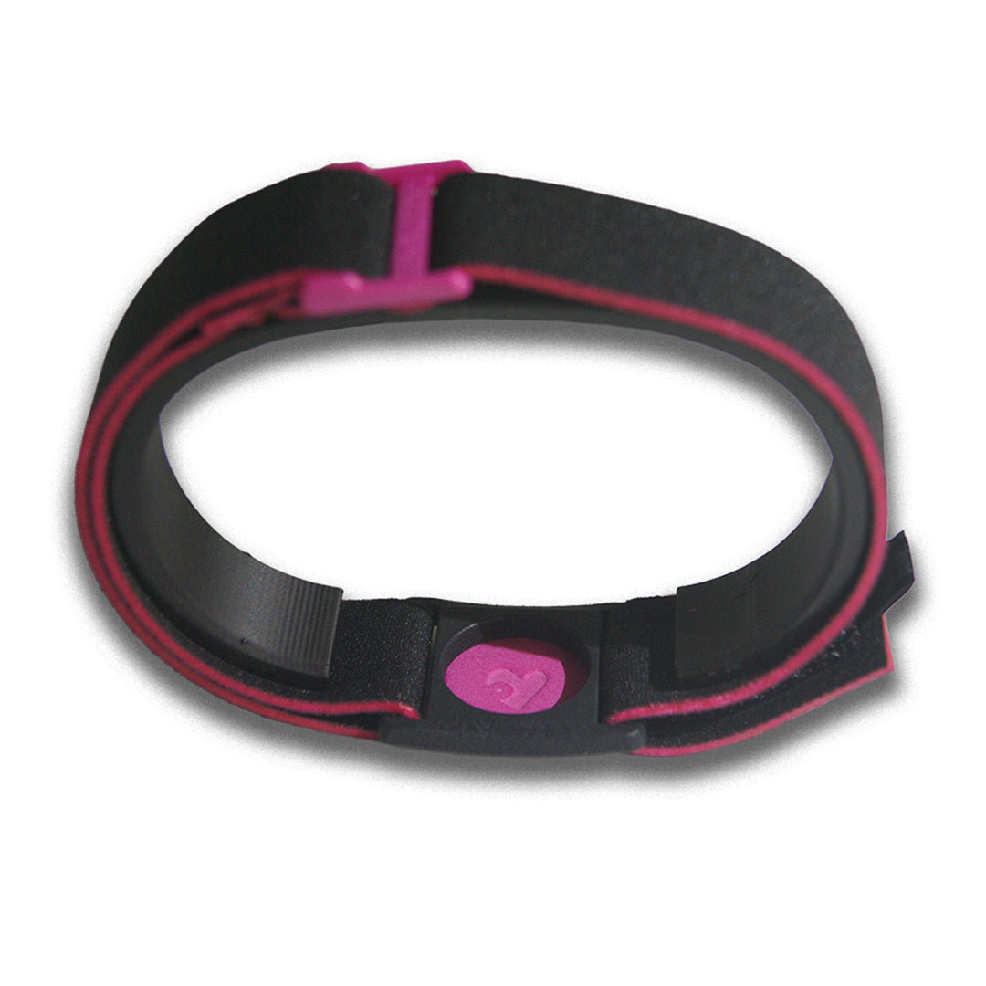 Libreband armband in reverse with magenta cover.