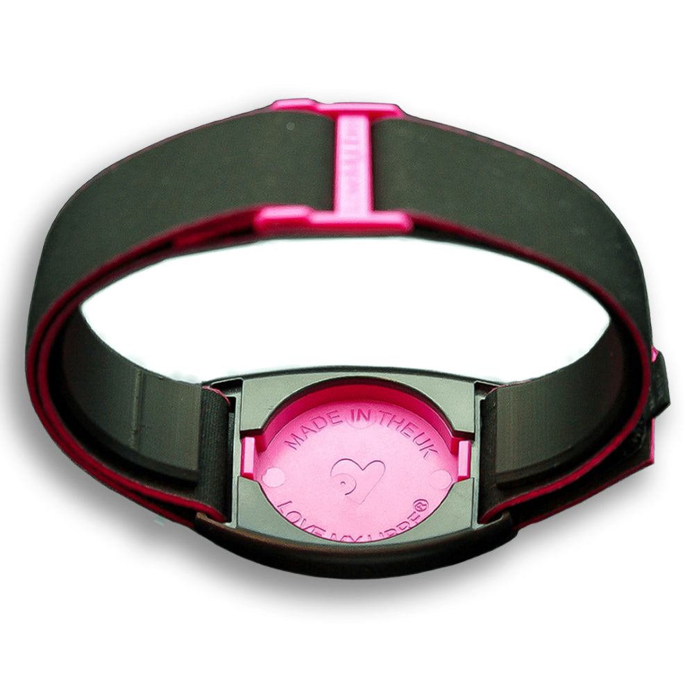 Libreband Armband in reverse with magenta cover. LML2364, LML2357, LML2968, LML4528.