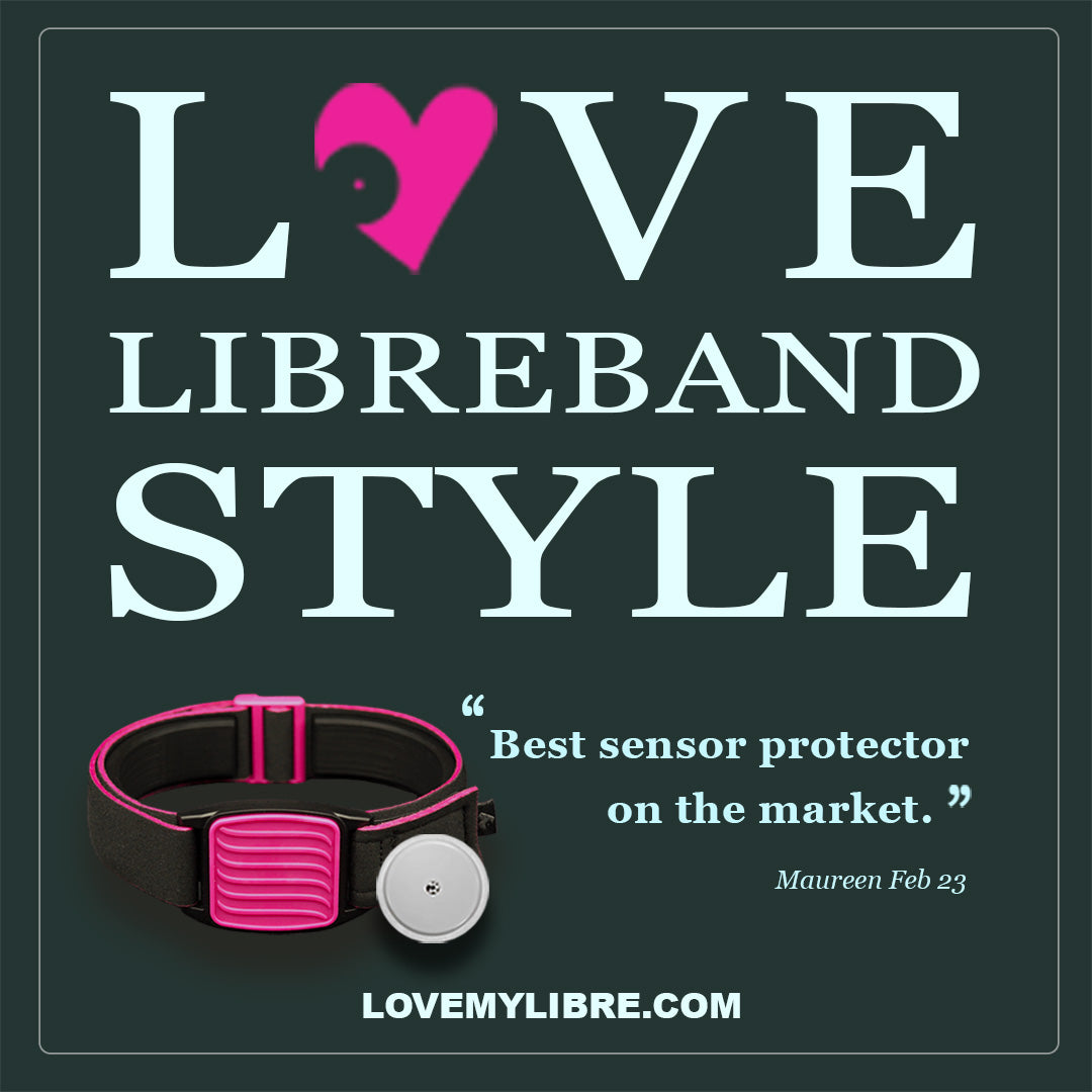 Love Libreband Style advert with quote &quot;Best sensor protector on the market&quot; from Maureen, Feb 2023.