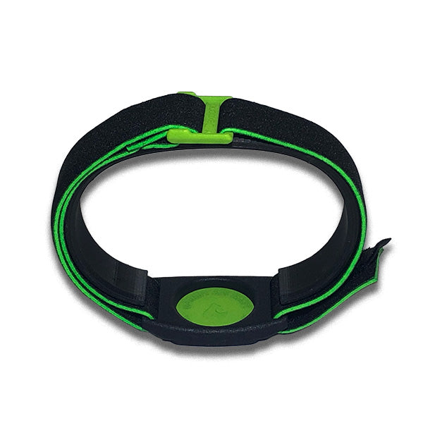 Dexband armband in reverse with green cover.